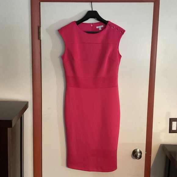 New York & Company Pink Sleeveless Sheath Dress | Size M - Picture 2 of 8